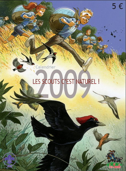 Couverture du calendrier scout 2009