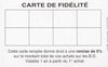 Carte de fidélité