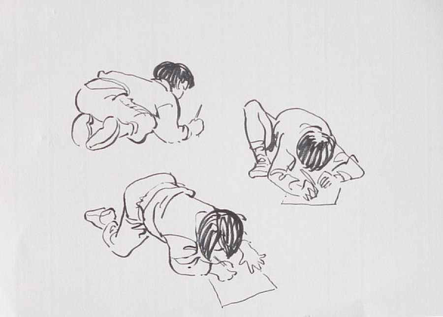 Croquis réalisé lors du voyage à Hong Kong en 2006 