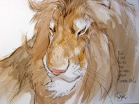 Lion d&eacute;dicace